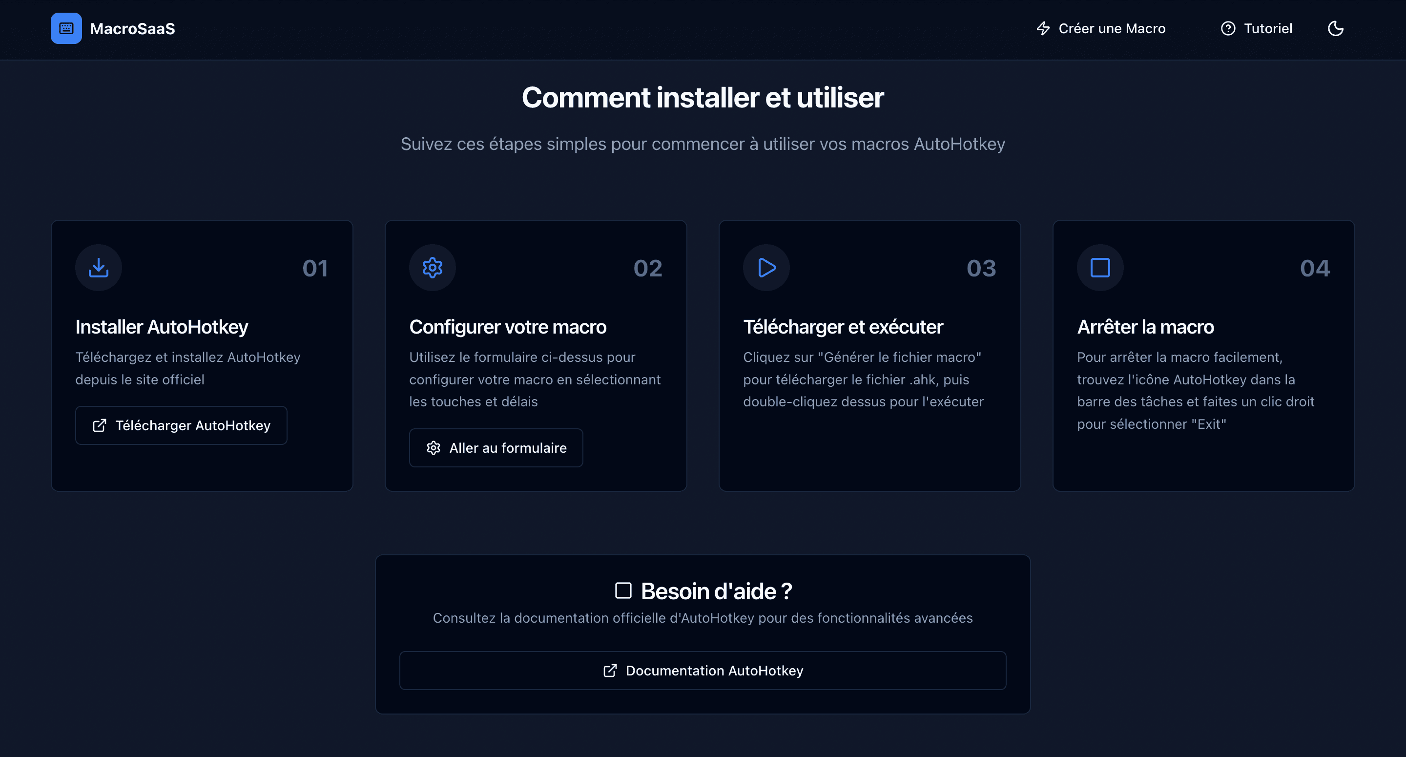MacroSaaS Tutorial - Projet développé par Nathan STAMPFLI